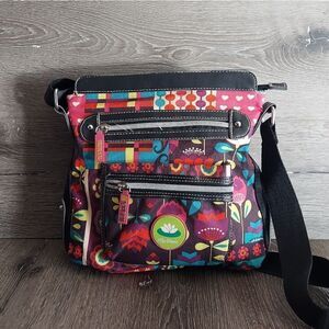 Lily Bloom Floral Multicolor Crossbody Bag